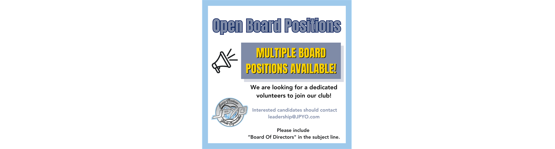 Open Board Positions