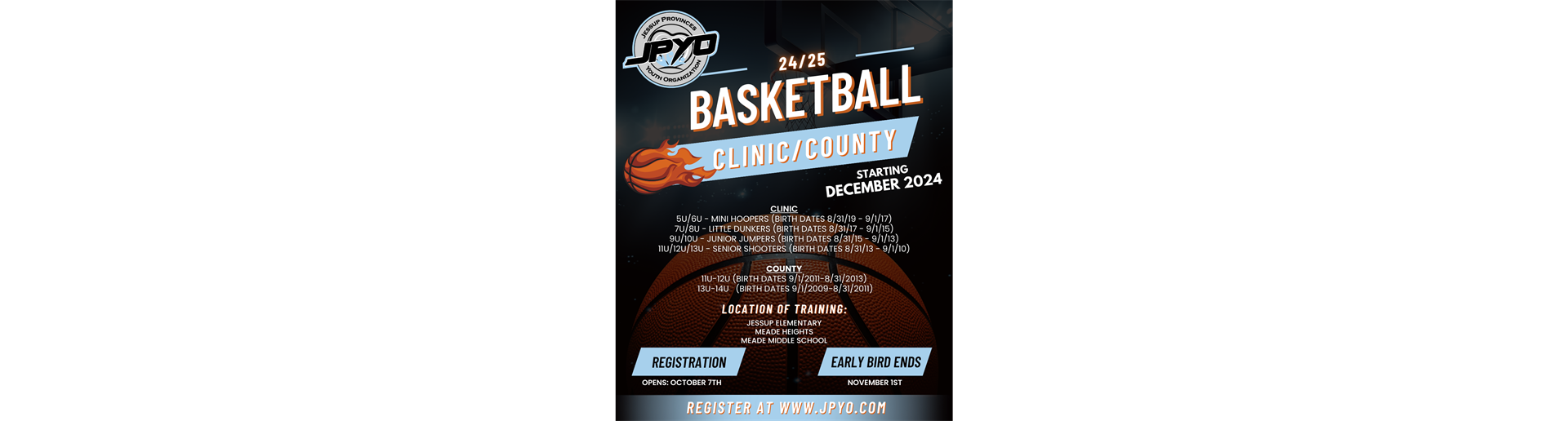 Winter basketball Reg Now Open!